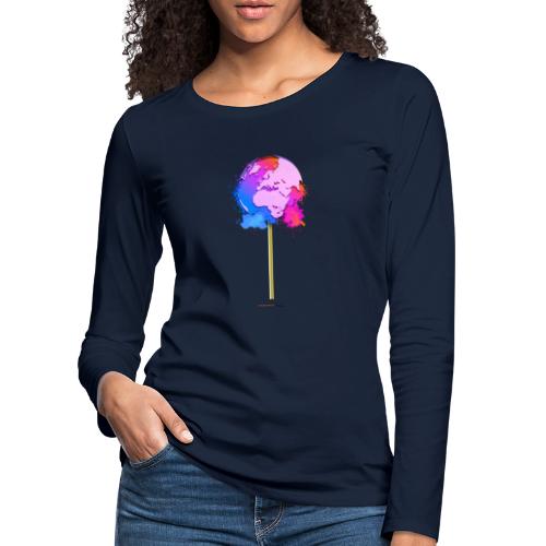 TShirt lollipop world - T-shirt manches longues Premium Femme