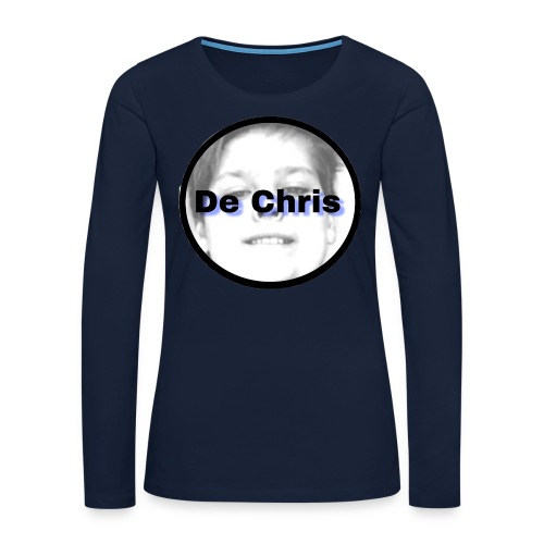 De Chris logo - Vrouwen Premium shirt met lange mouwen