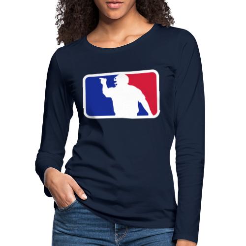 Baseball Umpire Logo - Koszulka damska Premium z długim rękawem
