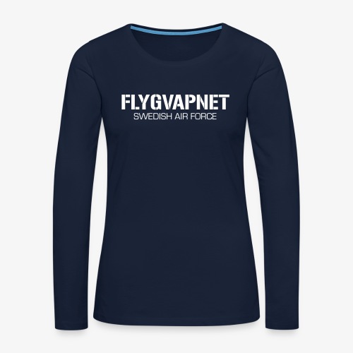 FLYGVAPNET - SWEDISH AIR FORCE - Långärmad premium-T-shirt dam