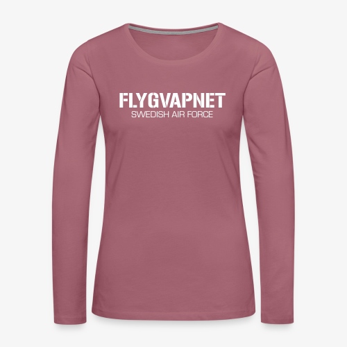 FLYGVAPNET - SWEDISH AIR FORCE - Långärmad premium-T-shirt dam