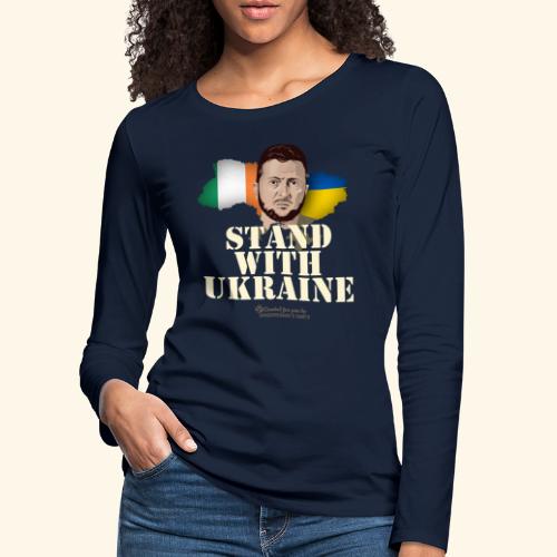 Ukraine Irland - Frauen Premium Langarmshirt
