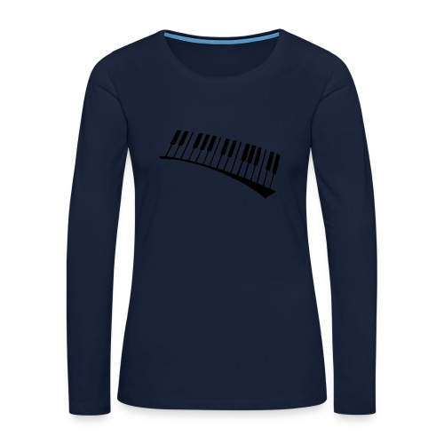 Piano - Camiseta de manga larga premium mujer