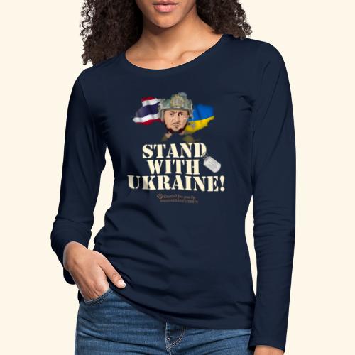 Ukraine Thailand - Frauen Premium Langarmshirt