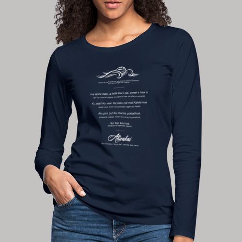 Chant hawaïen - AkuaKai collection 2021 - T-shirt manches longues Premium Femme
