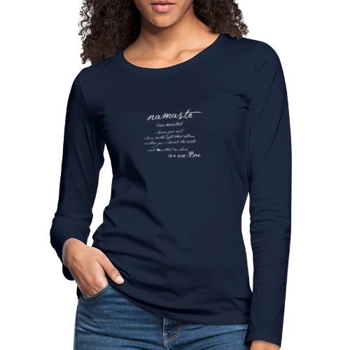 Yoga Namaste - Frauen Premium Langarmshirt