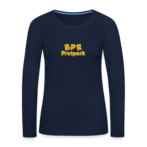 BPR Pretpark logo - Vrouwen Premium shirt met lange mouwen