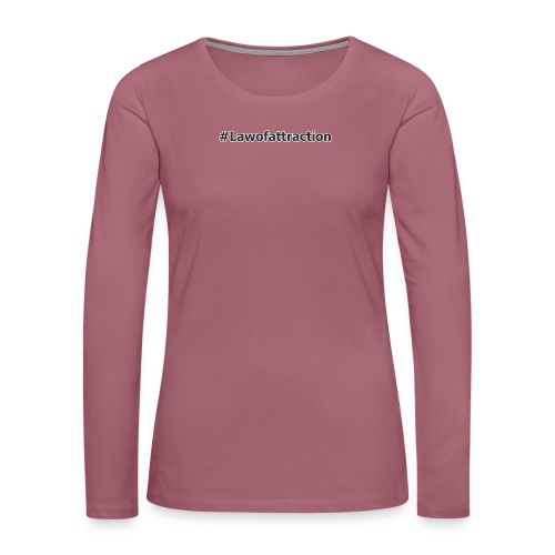 hashtag lawofattraction - T-shirt manches longues Premium Femme