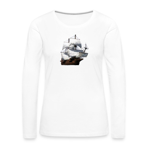 Segelschiff - Frauen Premium Langarmshirt