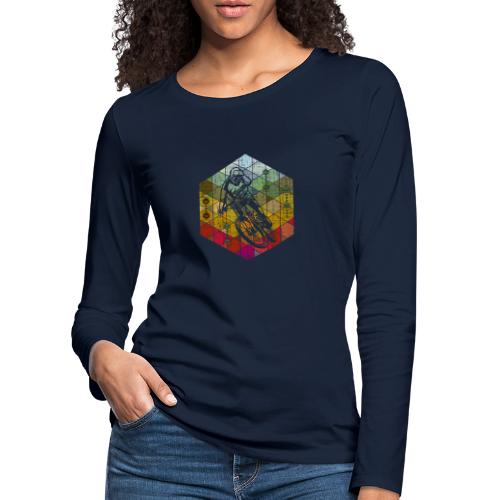 downhill racer hexagon - Women's Premium Longsleeve Shirt