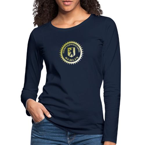 Logo klein ESU gold - Frauen Premium Langarmshirt