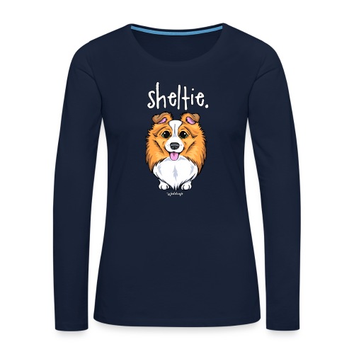 Sheltie Dog Cute 5 - Women's Premium Longsleeve Shirt