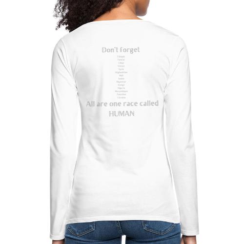 HUMAN - that's our race regardless - Frauen Premium Langarmshirt