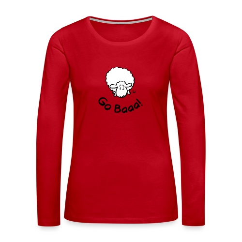 Sheep Go Baaa! - Naisten premium pitkähihainen t-paita