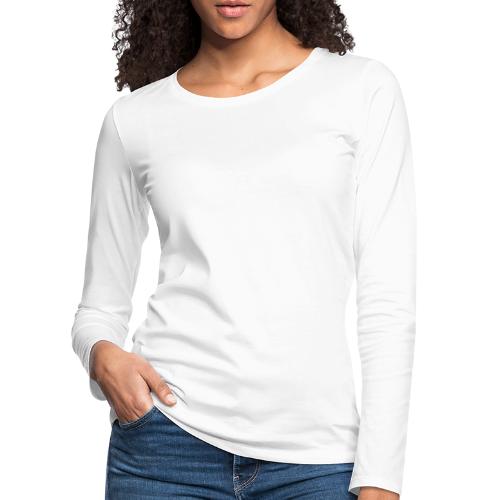OPP Logo White - Naisten premium pitkähihainen t-paita