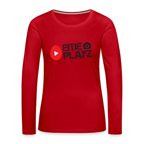 Eitje Playz logo! - Vrouwen Premium shirt met lange mouwen