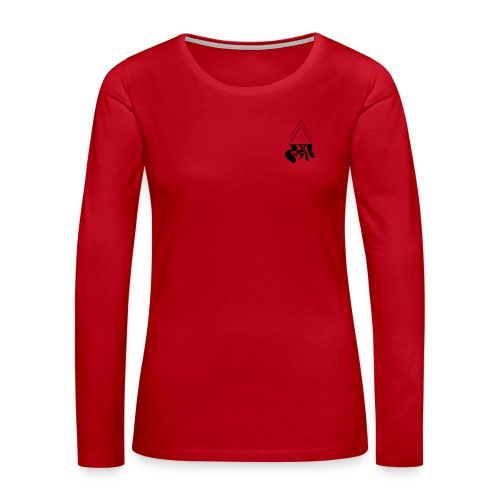 artsy triangle - Vrouwen Premium shirt met lange mouwen
