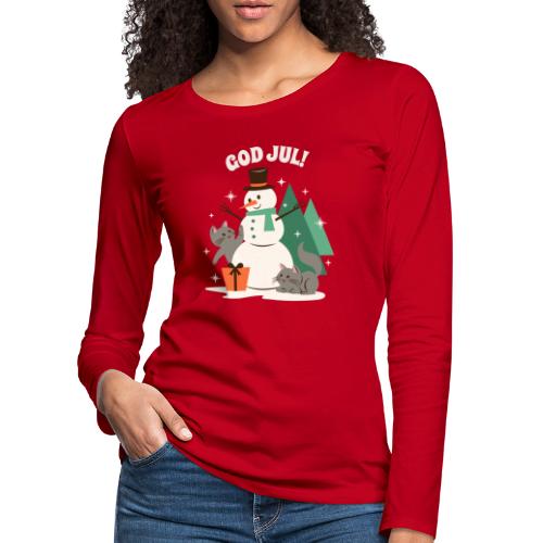 God jul - Premium langermet T-skjorte for kvinner