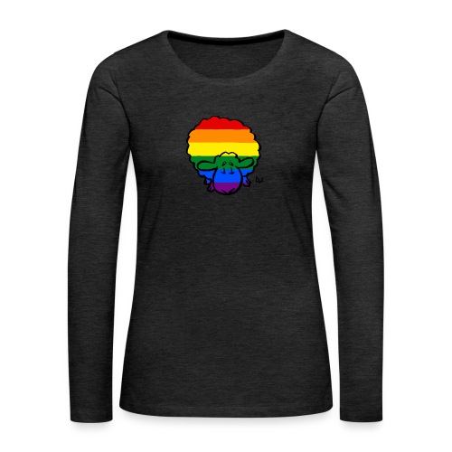 Rainbow Pride Lampaat - Naisten premium pitkähihainen t-paita