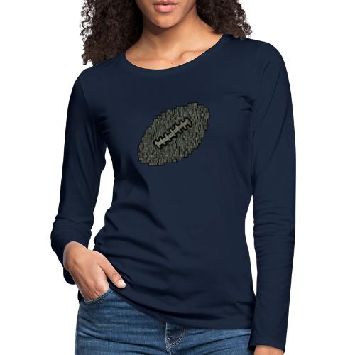 American Football Begriffe - Frauen Premium Langarmshirt