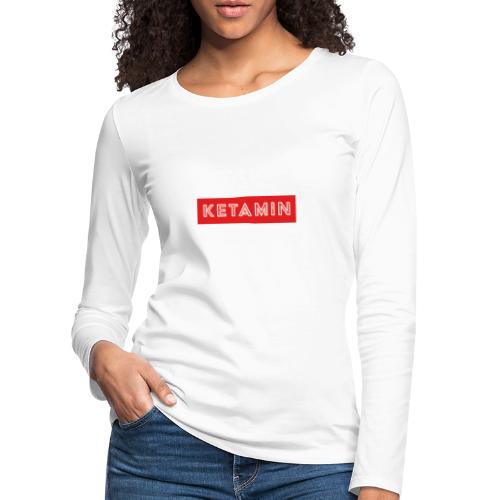 KETAMIN Rock Star - White/Red - Modern - Women's Premium Longsleeve Shirt