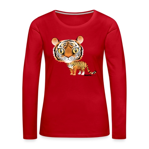 Tygrys - Koszulka damska Premium z długim rękawem