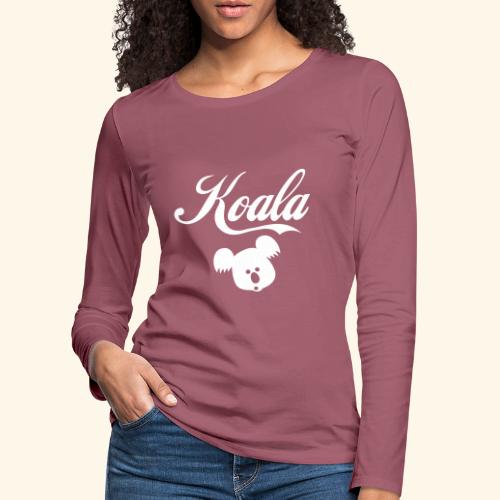 Koala Cartoon Kawaii Style - Frauen Premium Langarmshirt