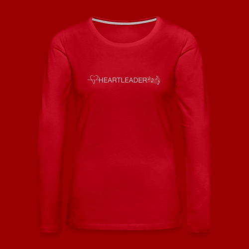 Heartleader Charity (weiss/grau) - Frauen Premium Langarmshirt