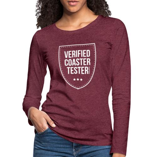 Badge CoasterTester vérifié - T-shirt manches longues Premium Femme