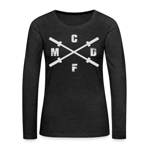 CFMD Crossed Barbells hell - Frauen Premium Langarmshirt
