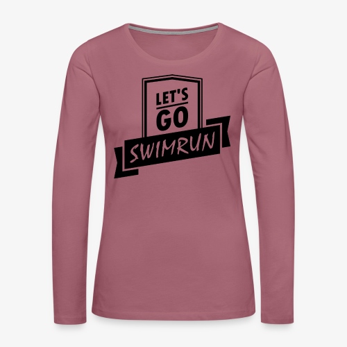 Let s GO Swimrun - Koszulka damska Premium z długim rękawem