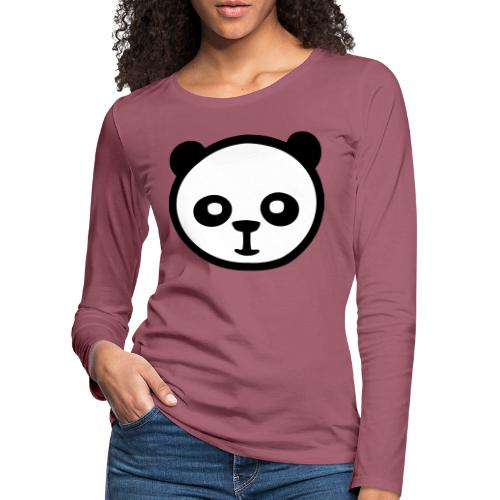Panda, panda géant, panda géant, ours en bambou - T-shirt manches longues Premium Femme