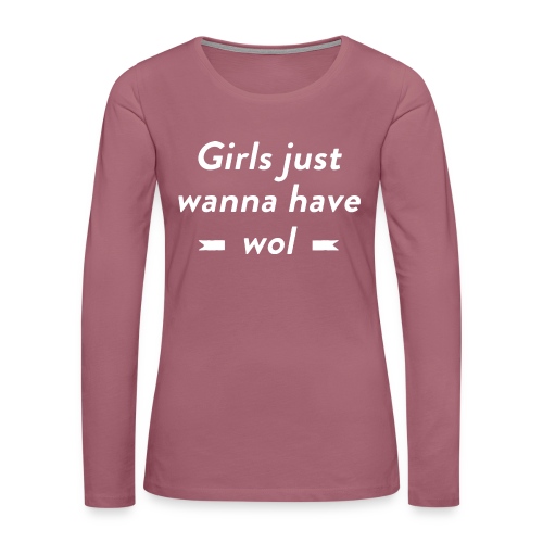 Wol - Vrouwen Premium shirt met lange mouwen