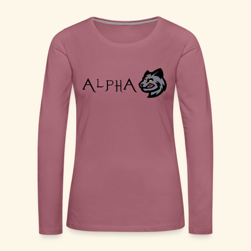Louve Loup Alpha - T-shirt manches longues Premium Femme