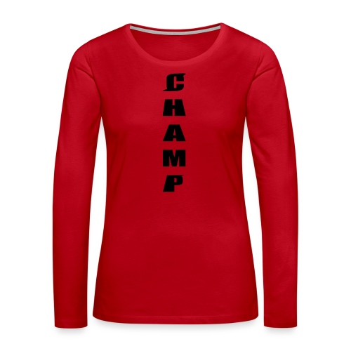 CHAMP Träningsjacka - Långärmad premium-T-shirt dam