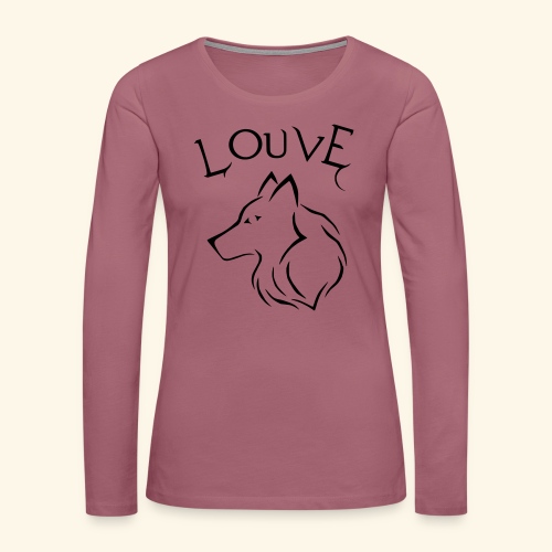 Louve - T-shirt manches longues Premium Femme
