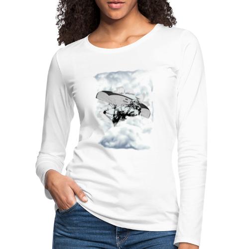 You can fly. Paragliding in the clouds - Women's Premium Longsleeve Shirt
