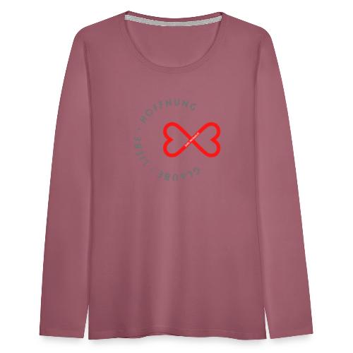 Liebe - Glaube - Hoffnung - Frauen Premium Langarmshirt