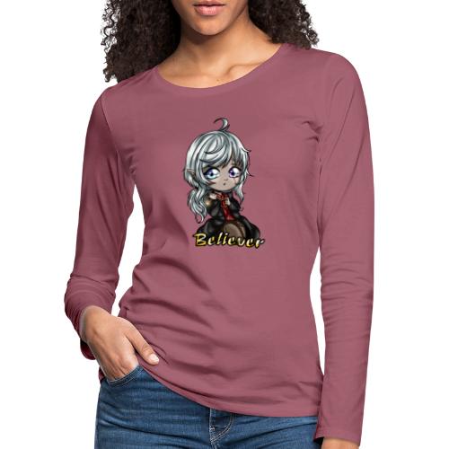 Creyente Chibi - Camiseta de manga larga premium mujer