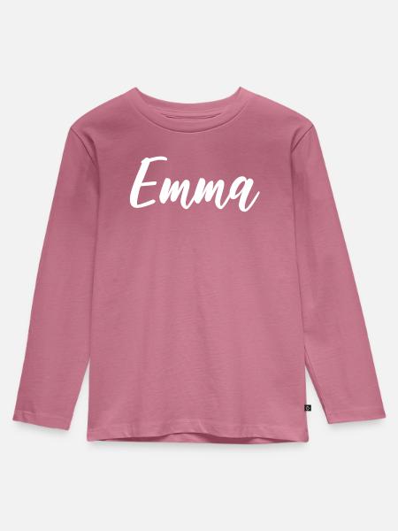 Emma - Kinder Premium Bio Langarmshirt - Mauve