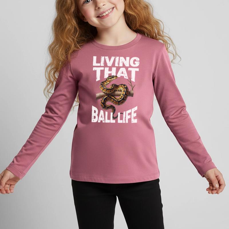 Königspython Schlangen Liebhaber Terrarium Python Kinder Premium Bio Langarmshirt