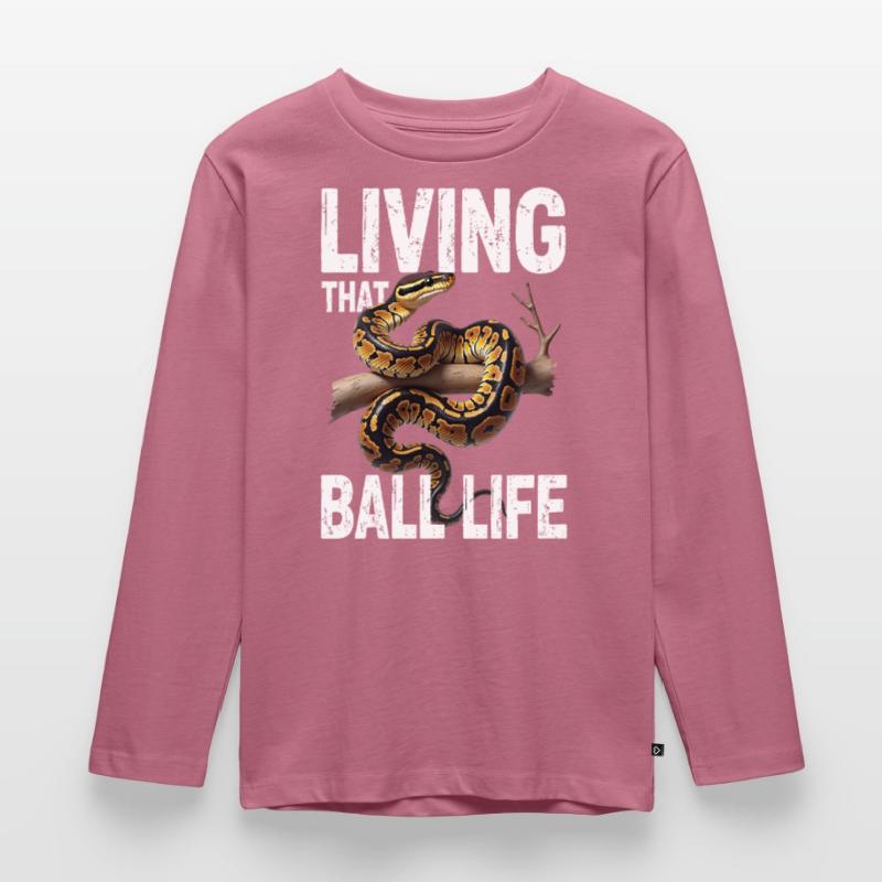 Python roi Serpents Amateurs de terrarium Python T-shirt manches longues Premium Enfant