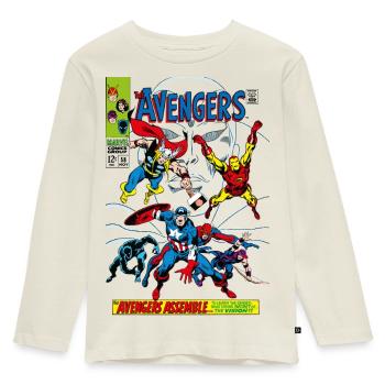 Avengers Comic Superhelden Assemble - Kinder Premium Bio Langarmshirt - Naturweiß - Vorne - AI Model Kid Female (0cm)