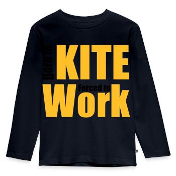 Hang-gliding - Kids' Premium Longsleeve Shirt - navy - Front - AI Model Kid Female (0cm)