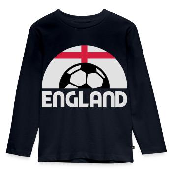england - Kids' Premium Longsleeve Shirt - navy - Front - AI Model Kid Female (0cm)