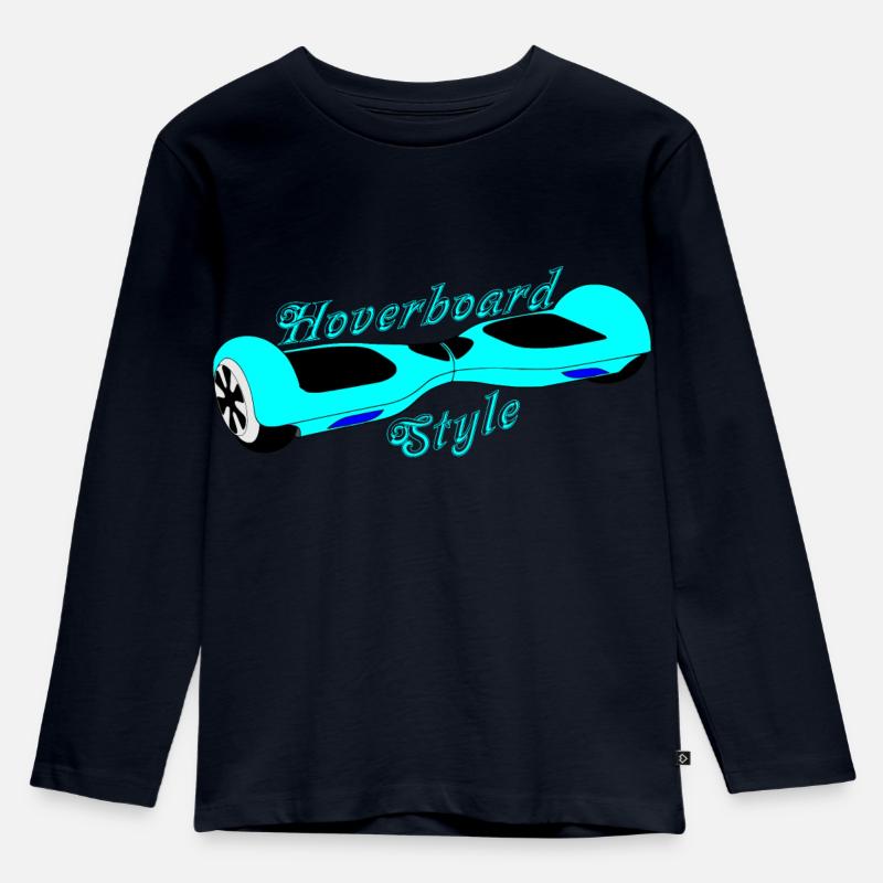 Hoverboard - Kinder Premium Bio Langarmshirt - Navy
