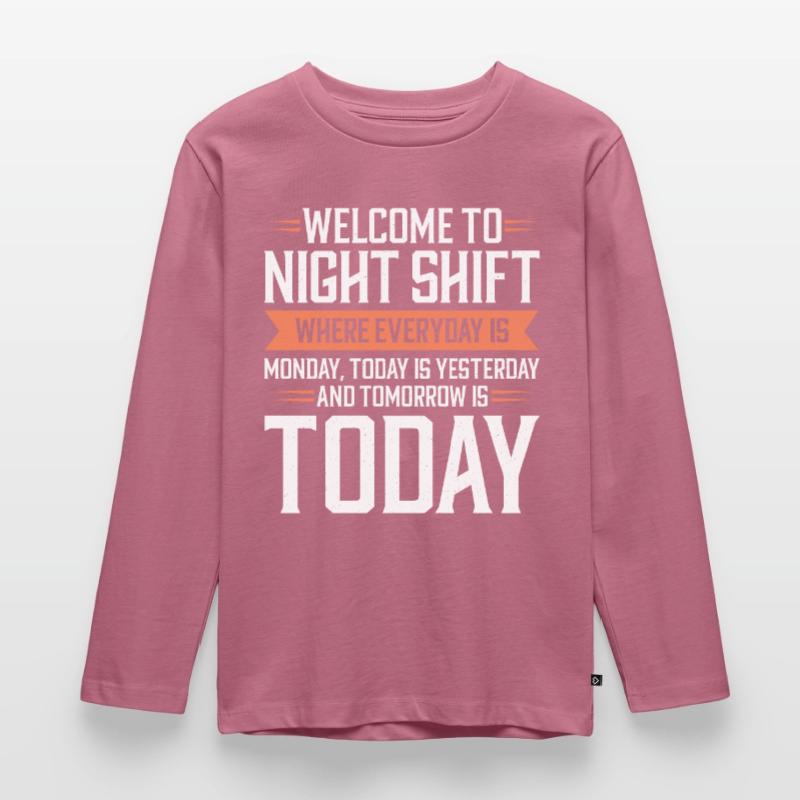 Night shift Work Shiftwork Shiftwork Workers Kids' Premium Longsleeve Shirt