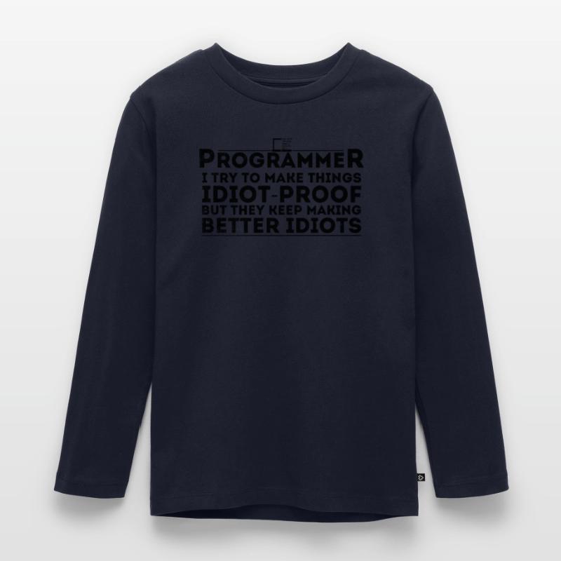 Drôle Programmeur Humour Codeur Informatique Programmation T-shirt manches longues Premium Enfant