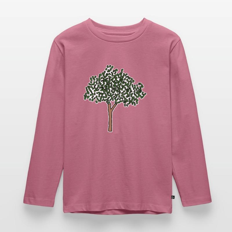 Binary Tree Admin Hacker Coder Programmierer Kinder Premium Bio Langarmshirt