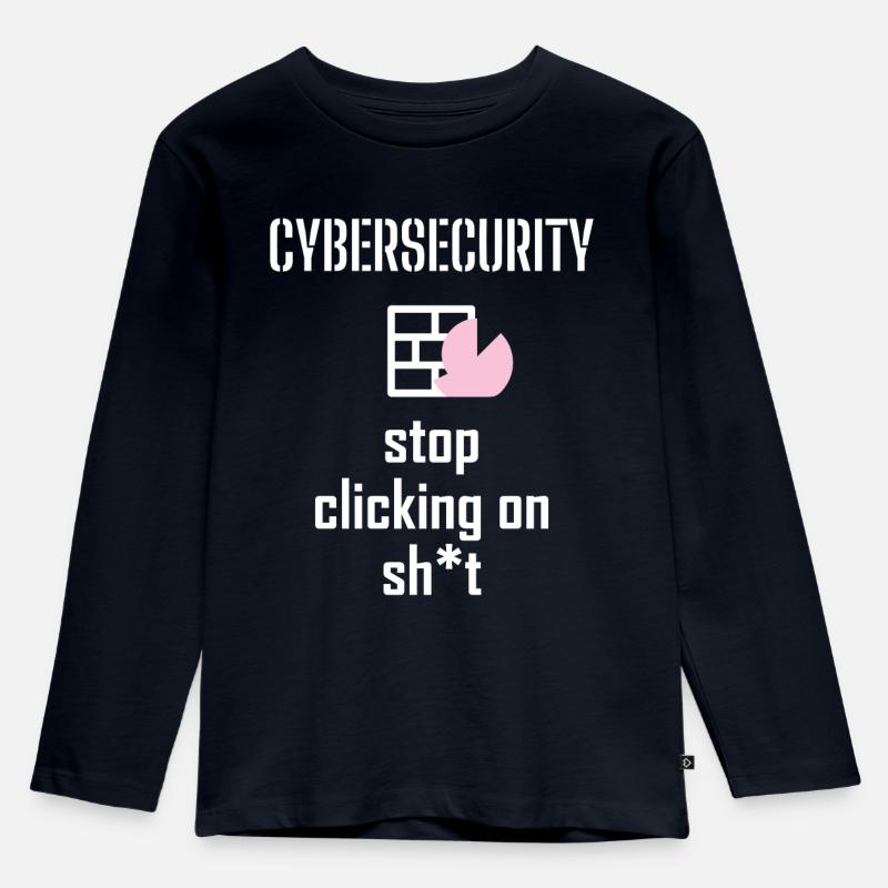 Cybersecurity - IT Security Computer Scientists - Kids' Premium Longsleeve Shirt - navy